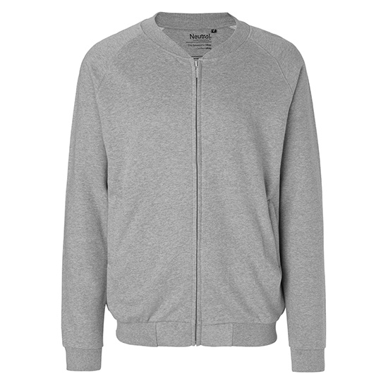 Bluza Unisex Bomberka Bawelniana Czesana NE73501 - Sport Grey