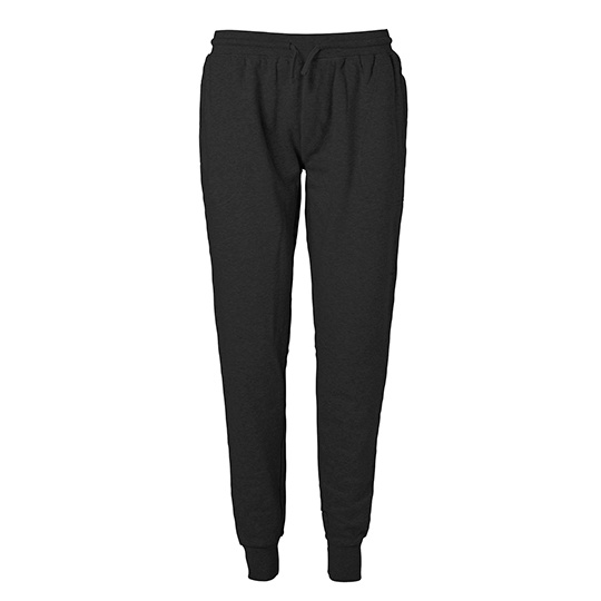 Spodnie Dresowe ze Sciagaczem Bawelna Fairtrade NE74002 - Black