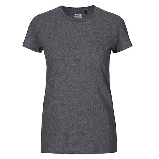 Koszulka Damska Dopasowana Bawelna Organiczna NE81001 - Dark Heather