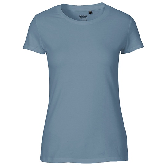 Koszulka Damska Dopasowana Bawelna Organiczna NE81001 - Dusty Indigo