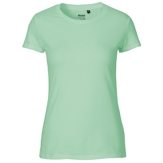 Koszulka Damska Dopasowana Bawelna Organiczna NE81001 - Dusty Mint