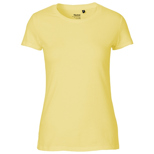 Koszulka Damska Dopasowana Bawelna Organiczna NE81001 - Dusty Yellow