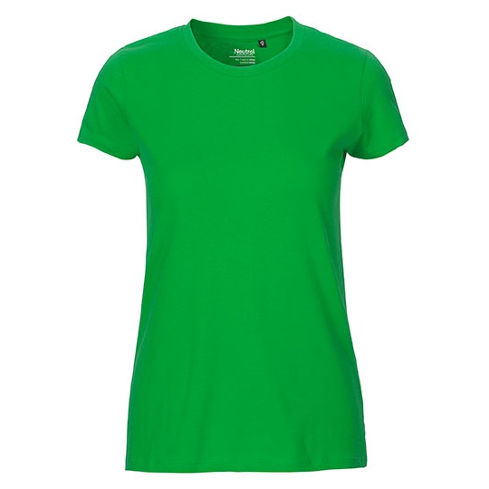 Koszulka Damska Dopasowana Bawełna Organiczna NE81001 - Green