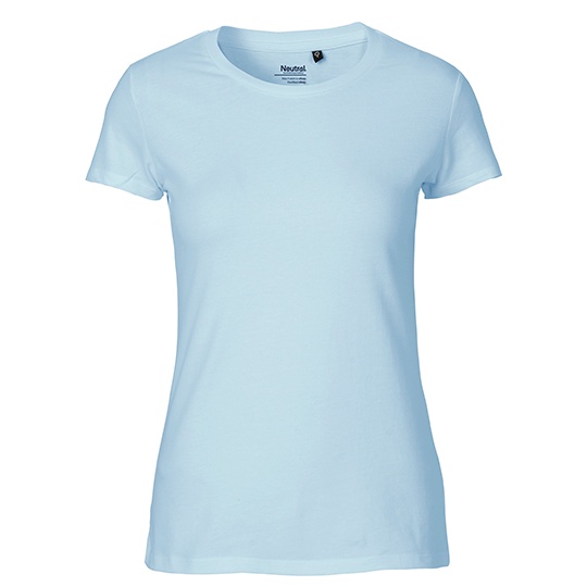 Koszulka Damska Dopasowana Bawelna Organiczna NE81001 - Light Blue
