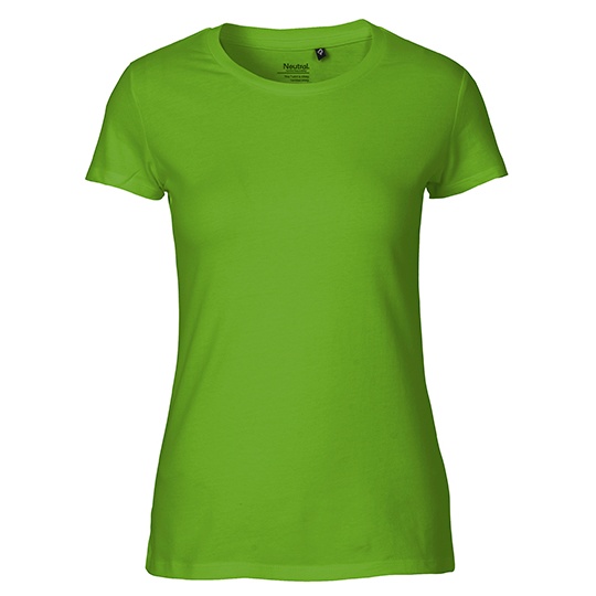 Damski t-shirt bawełniany NE81001 - Lime