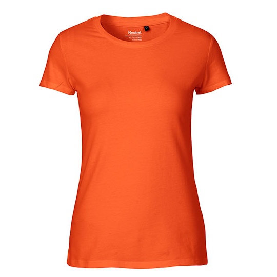 Koszulka Damska Dopasowana Bawelna Organiczna NE81001 - Orange
