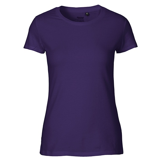 Koszulka Damska Dopasowana Bawelna Organiczna NE81001 - Purple