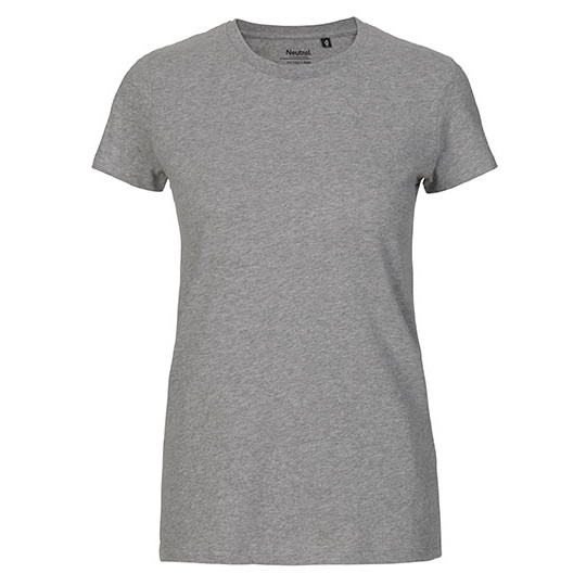 Koszulka Damska Dopasowana Bawelna Organiczna NE81001 - Sport Grey