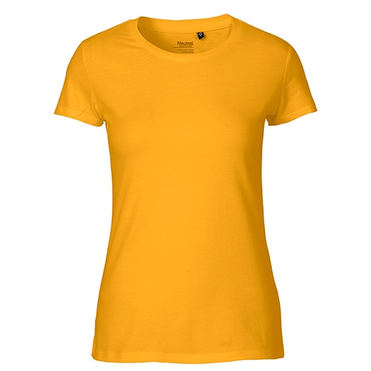 Koszulka Damska Dopasowana Bawelna Organiczna NE81001 - Yellow
