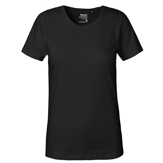 Damski T-shirt Interlock NE81029 - Black