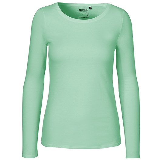 Koszulka Damska Dopasowana Bawelna Organiczna NE81050 - Dusty Mint