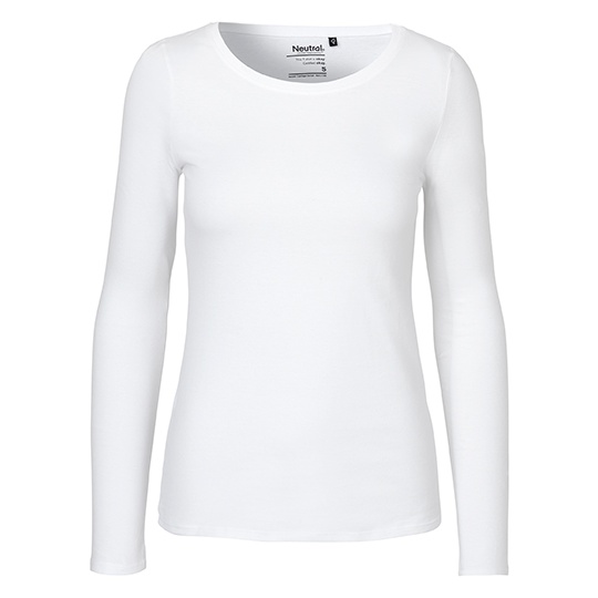 Koszulka Damska Dopasowana Bawełna Organiczna NE81050 - White