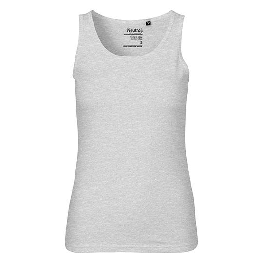Top Damski Dopasowany Bawelna Organiczna NE81300 - Sport Grey