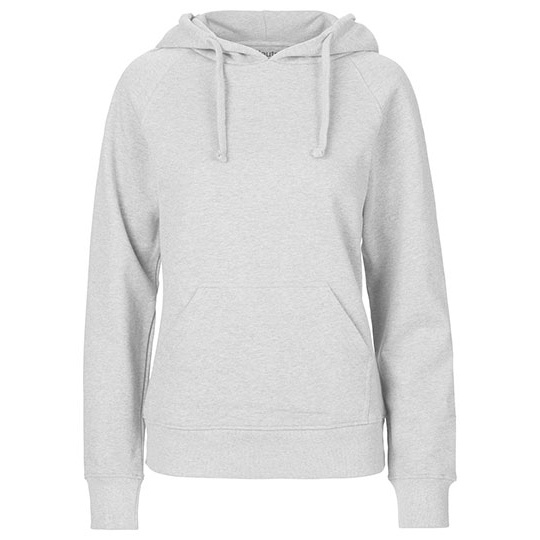 Bluza z kapturem Damska Klasyczna Bawełna Organiczna Fairtrade NE83101 - Ash Grey