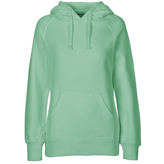 Bluza z kapturem Damska Klasyczna Bawelna Organiczna Fairtrade NE83101 - Dusty Mint