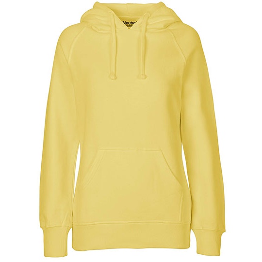 Bluza z kapturem Damska Klasyczna Bawelna Organiczna Fairtrade NE83101 - Dusty Yellow