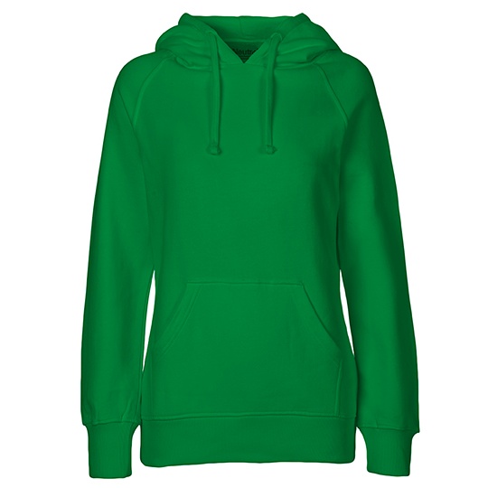 Bluza z kapturem Damska Klasyczna Bawelna Organiczna Fairtrade NE83101 - Green