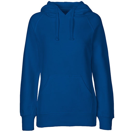 Bluza z kapturem Damska Klasyczna Bawelna Organiczna Fairtrade NE83101 - Royal
