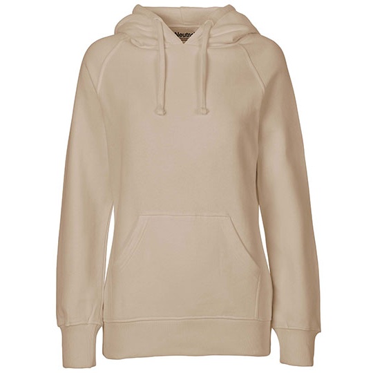 Bluza z kapturem Damska Klasyczna Bawelna Organiczna Fairtrade NE83101 - Sand