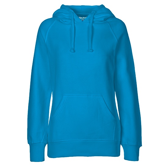 Bluza z kapturem Damska Klasyczna Bawelna Organiczna Fairtrade NE83101 - Sapphire