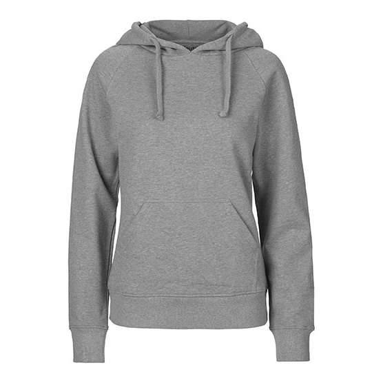 Bluza z kapturem Damska Klasyczna Bawełna Organiczna Fairtrade NE83101 - Sport Grey