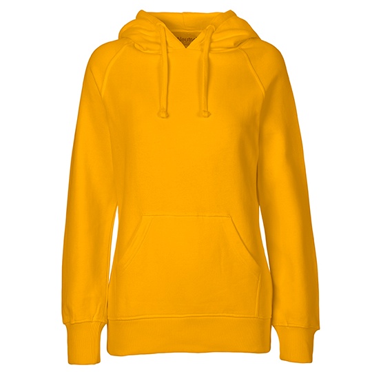Bluza z kapturem Damska Klasyczna Bawelna Organiczna Fairtrade NE83101 - Yellow