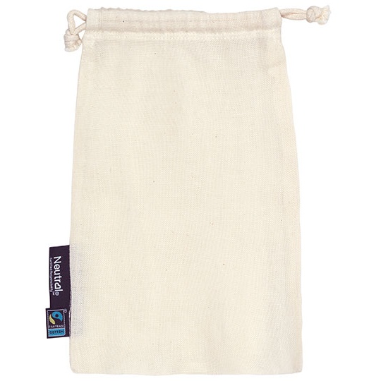Zestaw 5 bawełnianych woreczków ze ściągaczem NE95025 - Nature