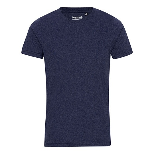 T-shirt Dopasowany Bawelna Poliester NEC61001 - Navy Melange