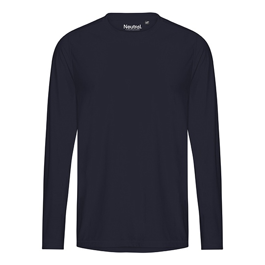 Koszulka sportowa z długim rękawem NER61050 - Navy