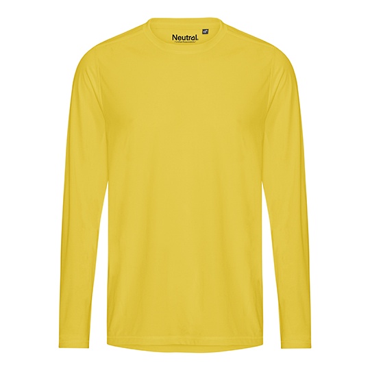 Koszulka sportowa z długim rękawem NER61050 - Yellow