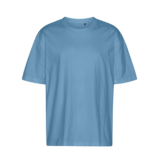 T-Shirt Oversize Bawelna Organiczna NET60011 - Dusty Indigo