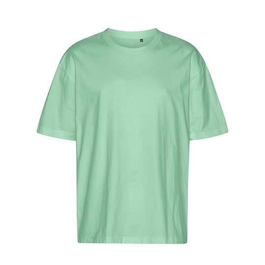 T-Shirt Oversize Bawelna Organiczna NET60011 - Dusty Mint
