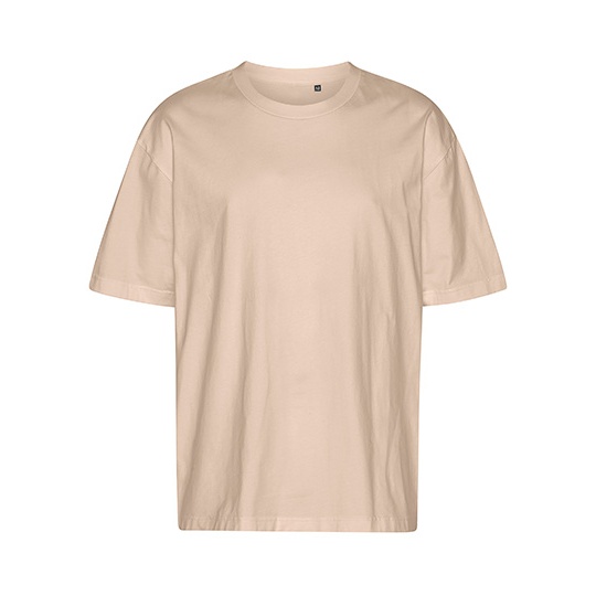 T-Shirt Oversize Bawełna Organiczna NET60011 - Sand