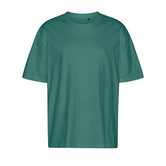 T-Shirt Oversize z bawełny NET60011 - Teal