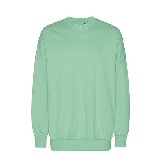 Bluza Oversize Bawełna Organiczna NET63011 - Dusty Mint
