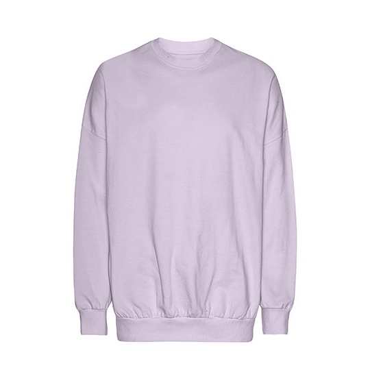 Bluza Oversize Bawełna Organiczna NET63011 - Dusty Purple