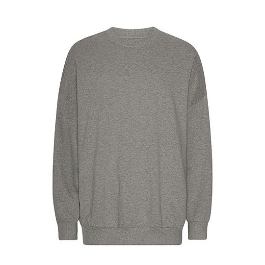 Bluza Oversize Bawełna Organiczna NET63011 - Sport Grey
