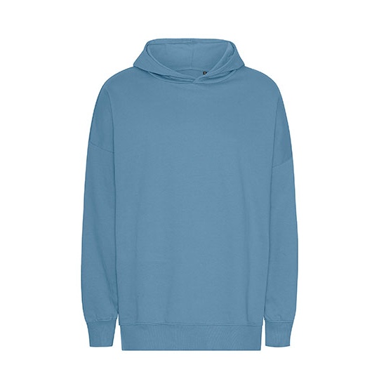 Bluza Oversize Czesana Bawełna Organiczna NET63111 - Dusty Indigo