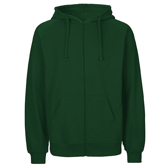 Bluza Unisex Rozpinana Bawelna Organiczna NET63301 - Bottle Green