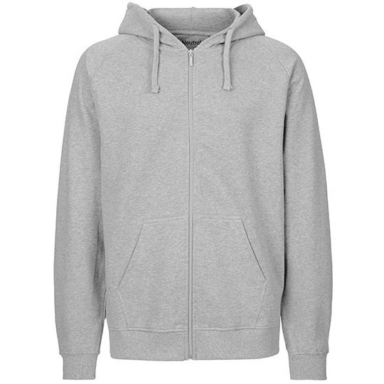 Bluza Unisex Rozpinana Bawelna Organiczna NET63301 - Sport Grey