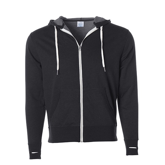 Bluza unisex z kapturem i zamkiem NP354 - Charcoal Heather