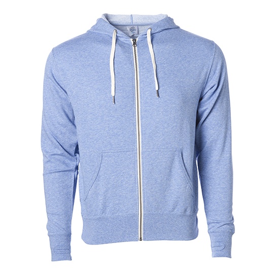 Bluza Unisex z Kapturem Francuska Frotte NP354 - Sky Heather