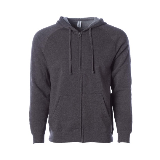 Bluza Raglan na Zamek Polar Poliester Bawelna NP355 - Carbon