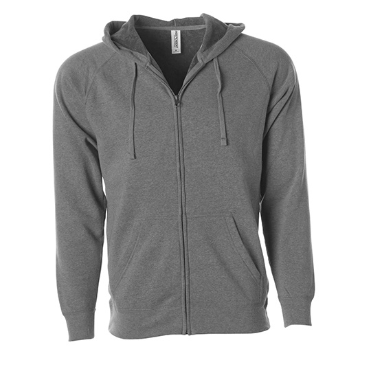 Bluza Raglan na Zamek Polar Poliester Bawelna NP355 - Nickel