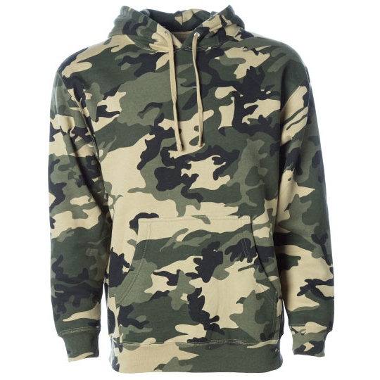 Męska bluza z kapturem NP380 - Army Camo