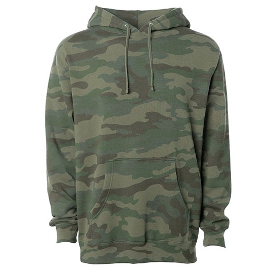 Bluza Męska Z Kapturem Heavyweight NP380 - Forest Camo
