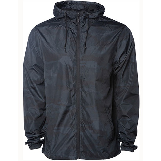Kurtka Przeciwwiatrowa Unisex Kamuflaz NP700 - Black Camo & Black Camo & Black