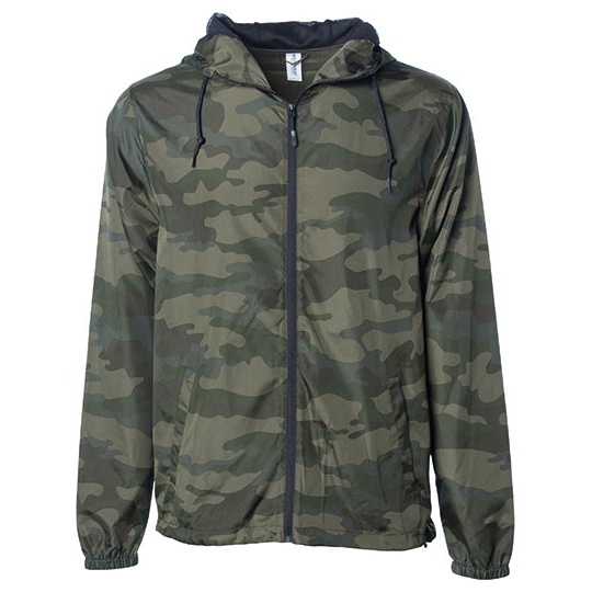 Kurtka Przeciwwiatrowa Unisex Kamuflaz NP700 - Forest Camo & Black