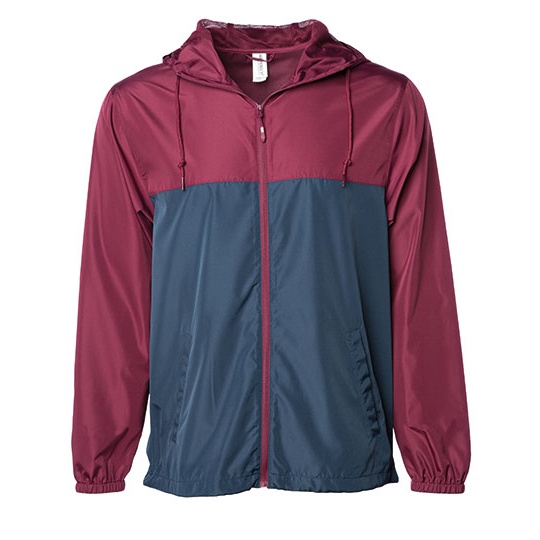 Kurtka Przeciwwiatrowa Unisex Kamuflaż NP700 - Maroon & Classic Navy & Maroon