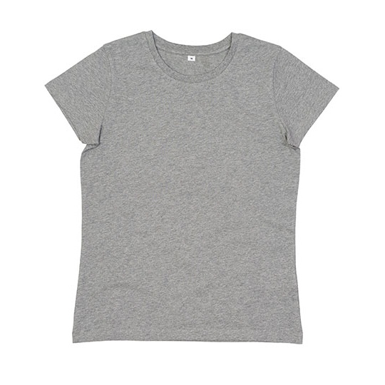 T-shirt Damski Dopasowany Bawelna Organiczna P02 - Heather Grey Melange